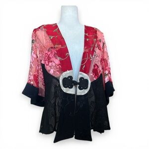 Floral kimono style blouse vintage from Tracy Collins